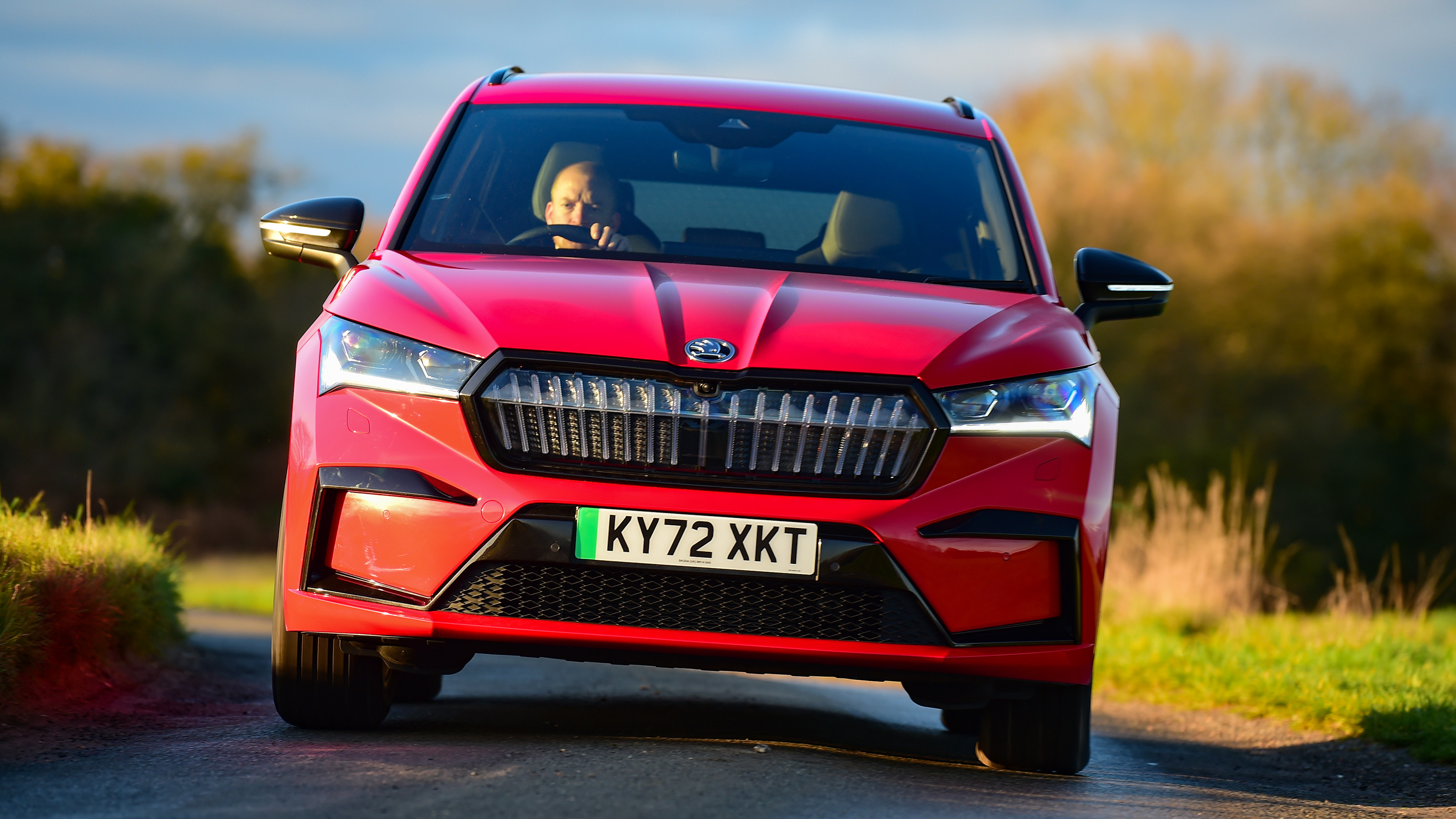 Skoda Enyaq iV - front cornering