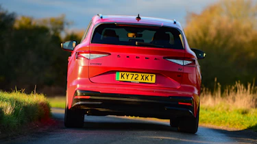 Skoda Enyaq iV - rear cornering