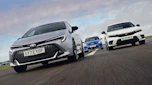Toyota Corolla, Honda Civic and Kia Ceed - front tracking