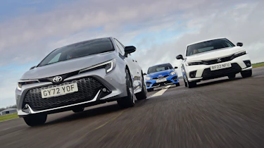 Toyota Corolla, Honda Civic and Kia Ceed - front tracking
