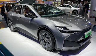 Toyota bZ3 saloon Shanghai - front