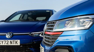 Volkswagen Golf and Volkswagen Transporter front ends