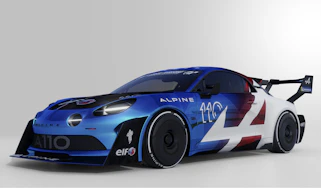 Alpine A110 Pikes Peak - front/nearside static