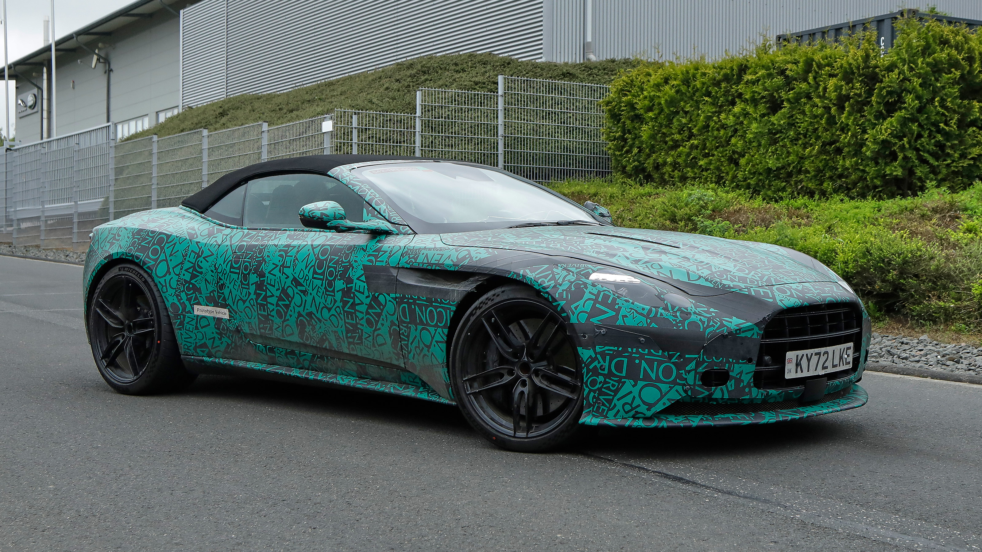 Aston Martin DB12 Volante spyshot 3