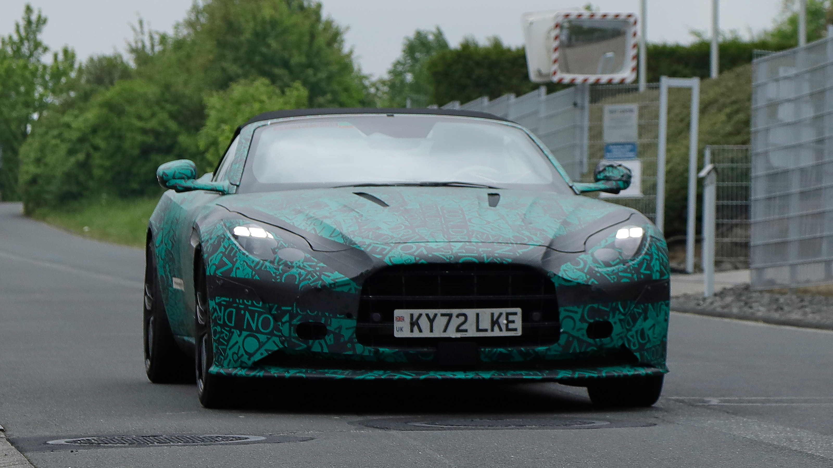 Aston Martin DB12 Volante spyshot 1