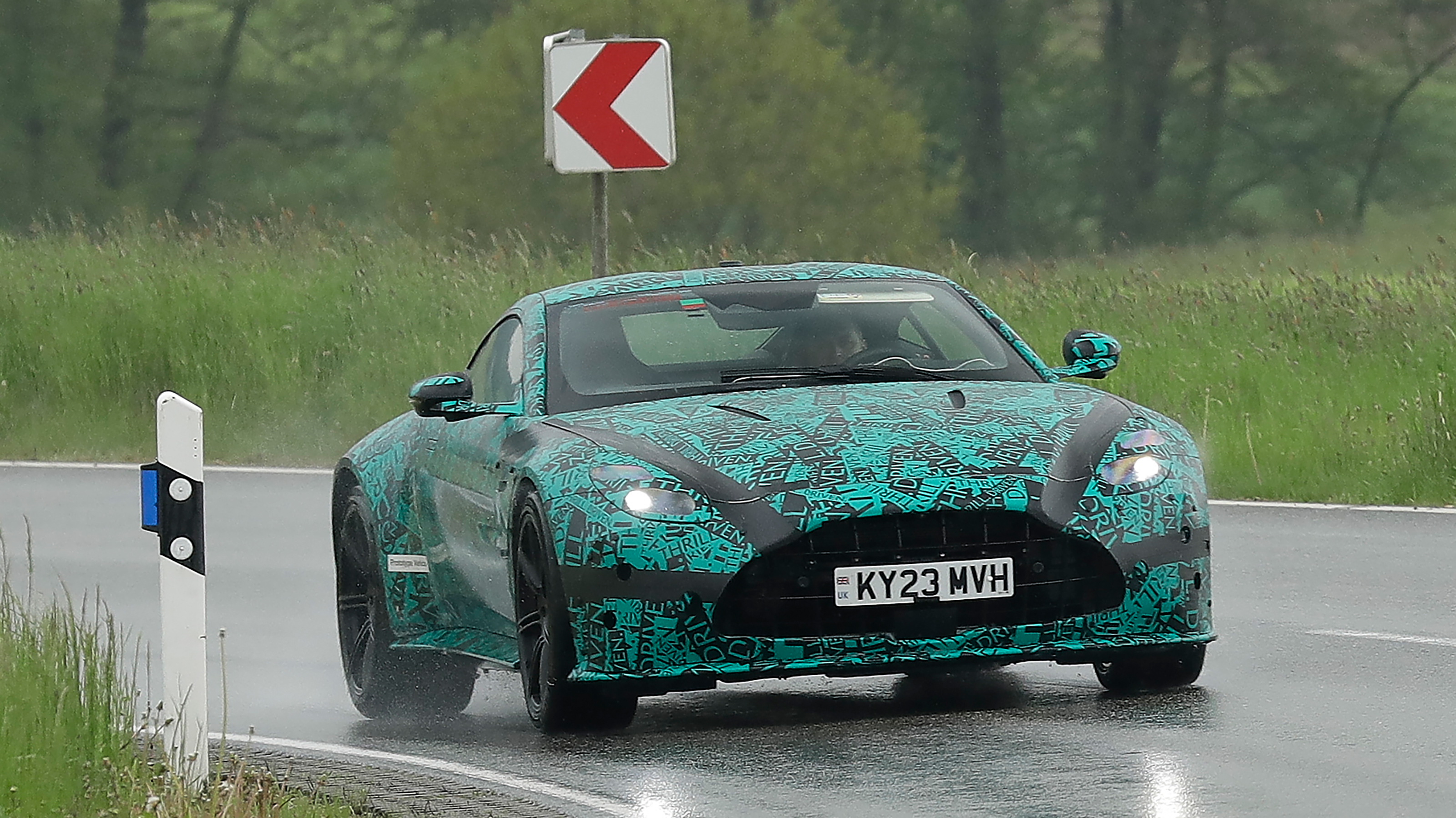 New 2024 Aston Martin Vantage spied testing