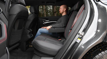 Audi Q8 e-tron - rear seats, featuring Alex Ingram