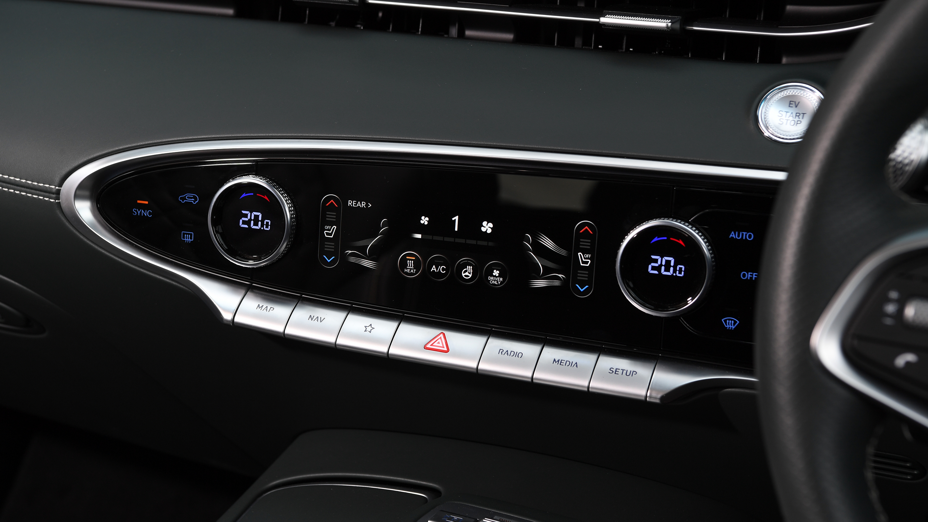 Genesis Electrified GV70 - climate controls