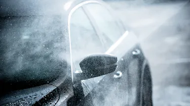 Washing car