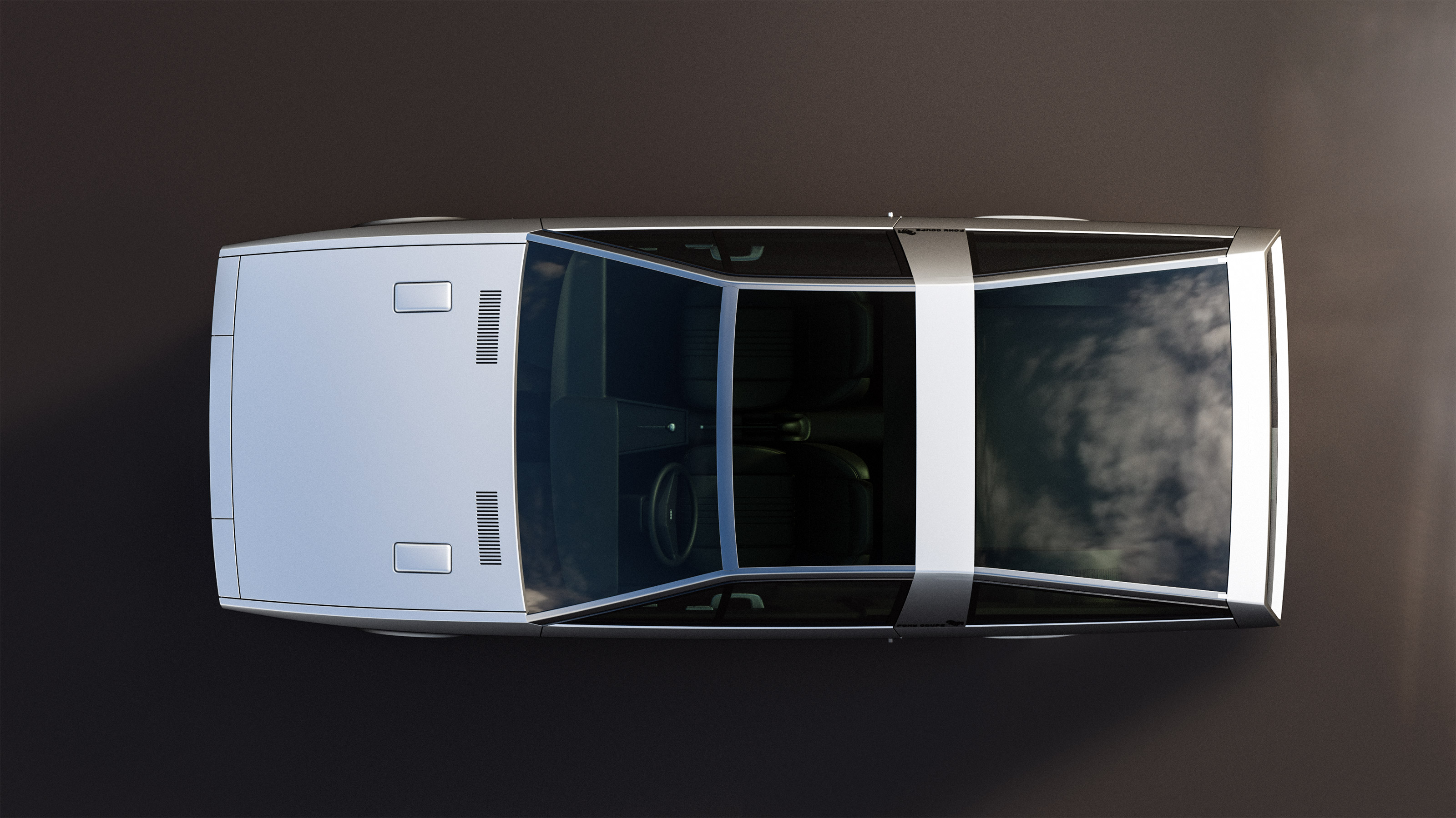 Hyundai Pony Coupe concept - above