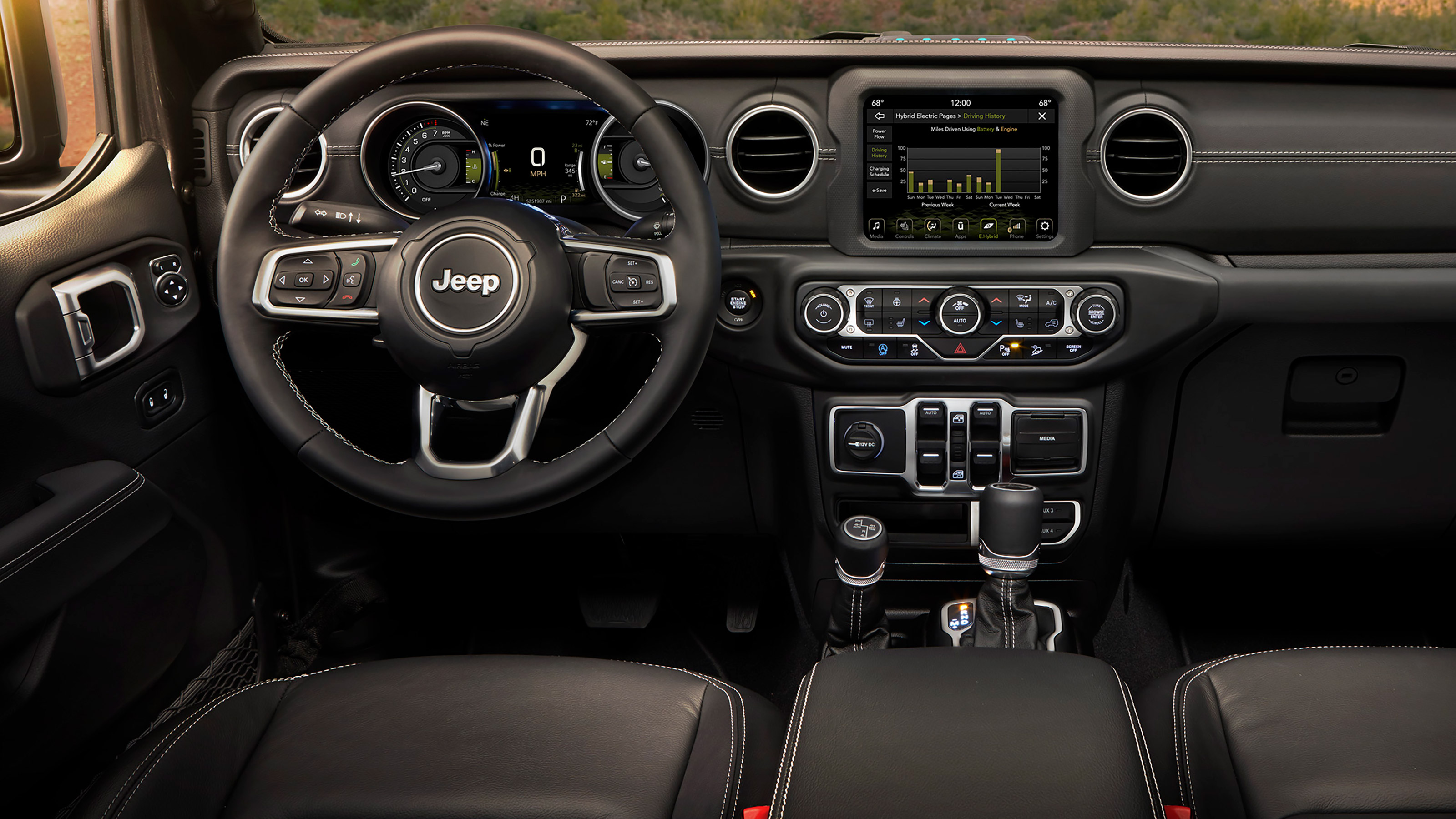 Jeep Wrangler 4xe - dash