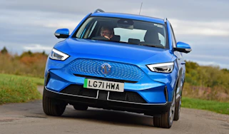 MG ZS EV - front cornering