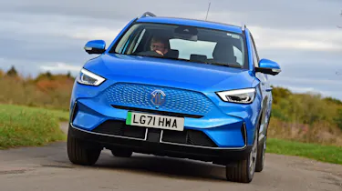 MG ZS EV - front cornering