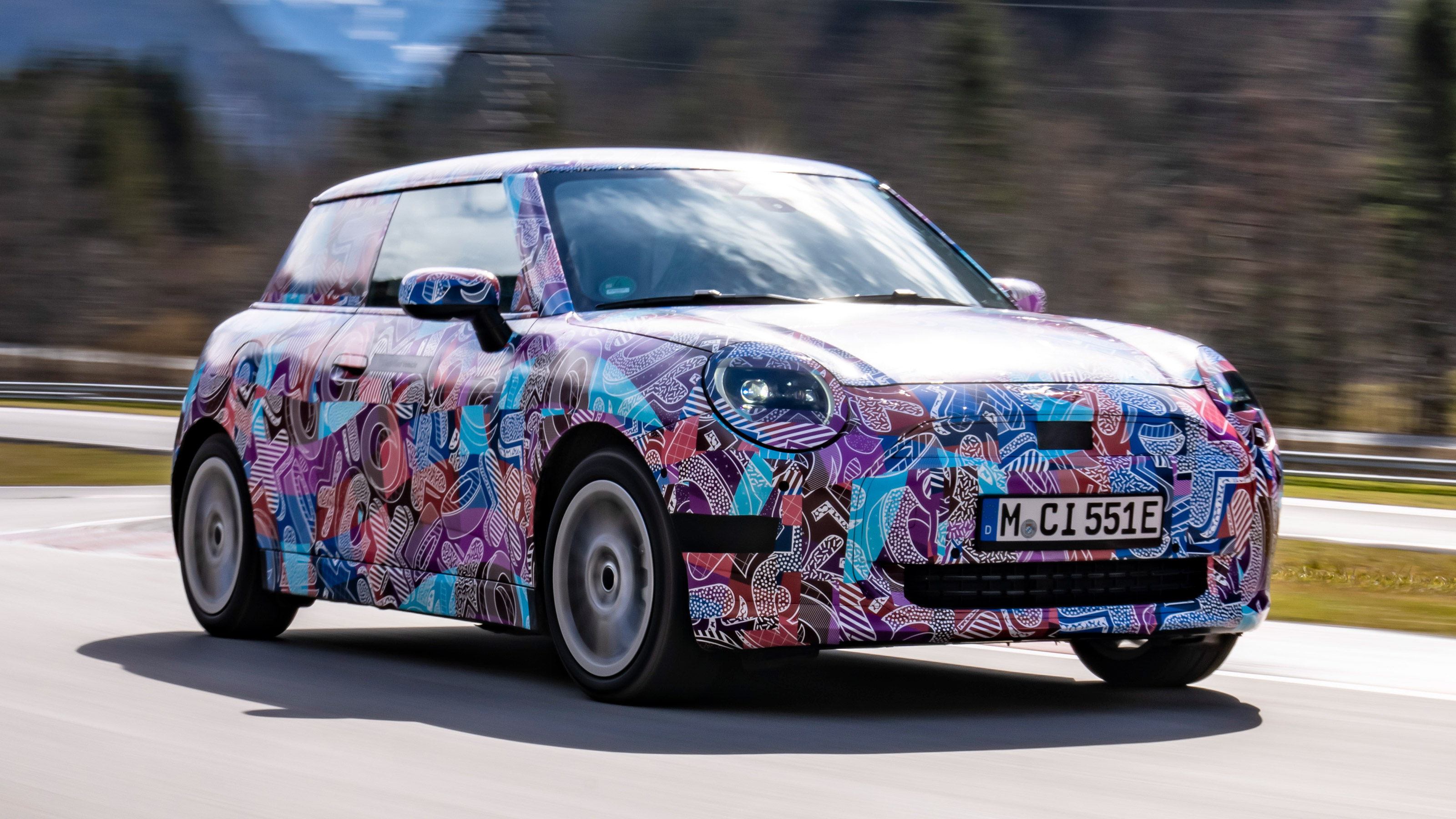 MINI Cooper SE prototype - front