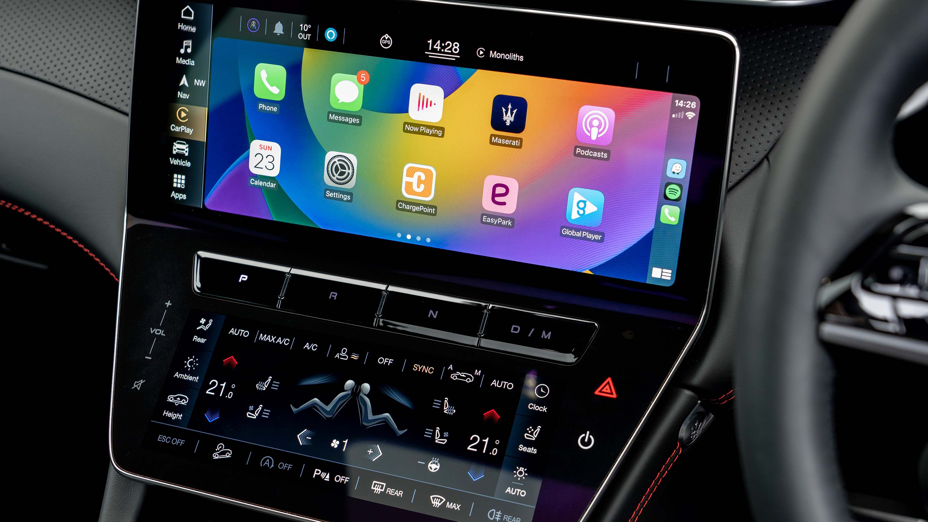 Maserati Grecale Trofeo - infotainment