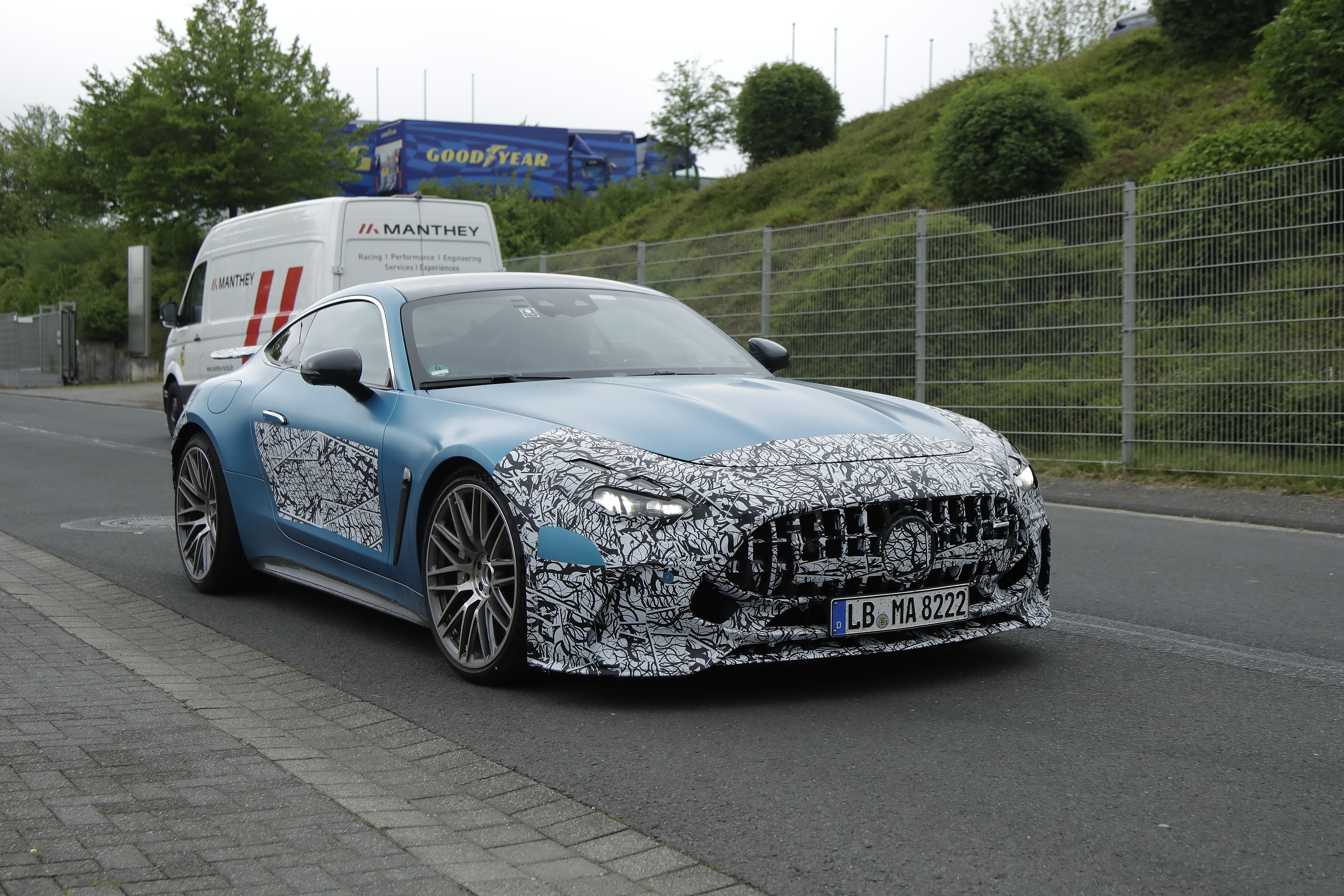Mercedes AMG GT - front and side