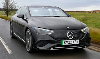 Mercedes EQE 350 - front tracking