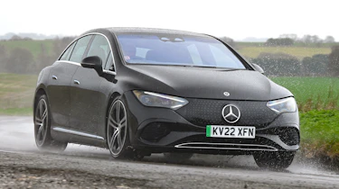 Mercedes EQE 350 - front cornering