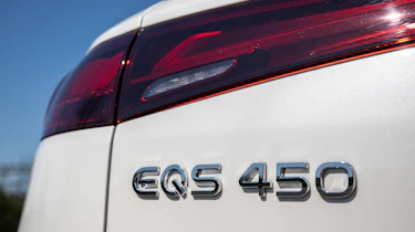 Mercedes EQS SUV UK - EQS 450 badge