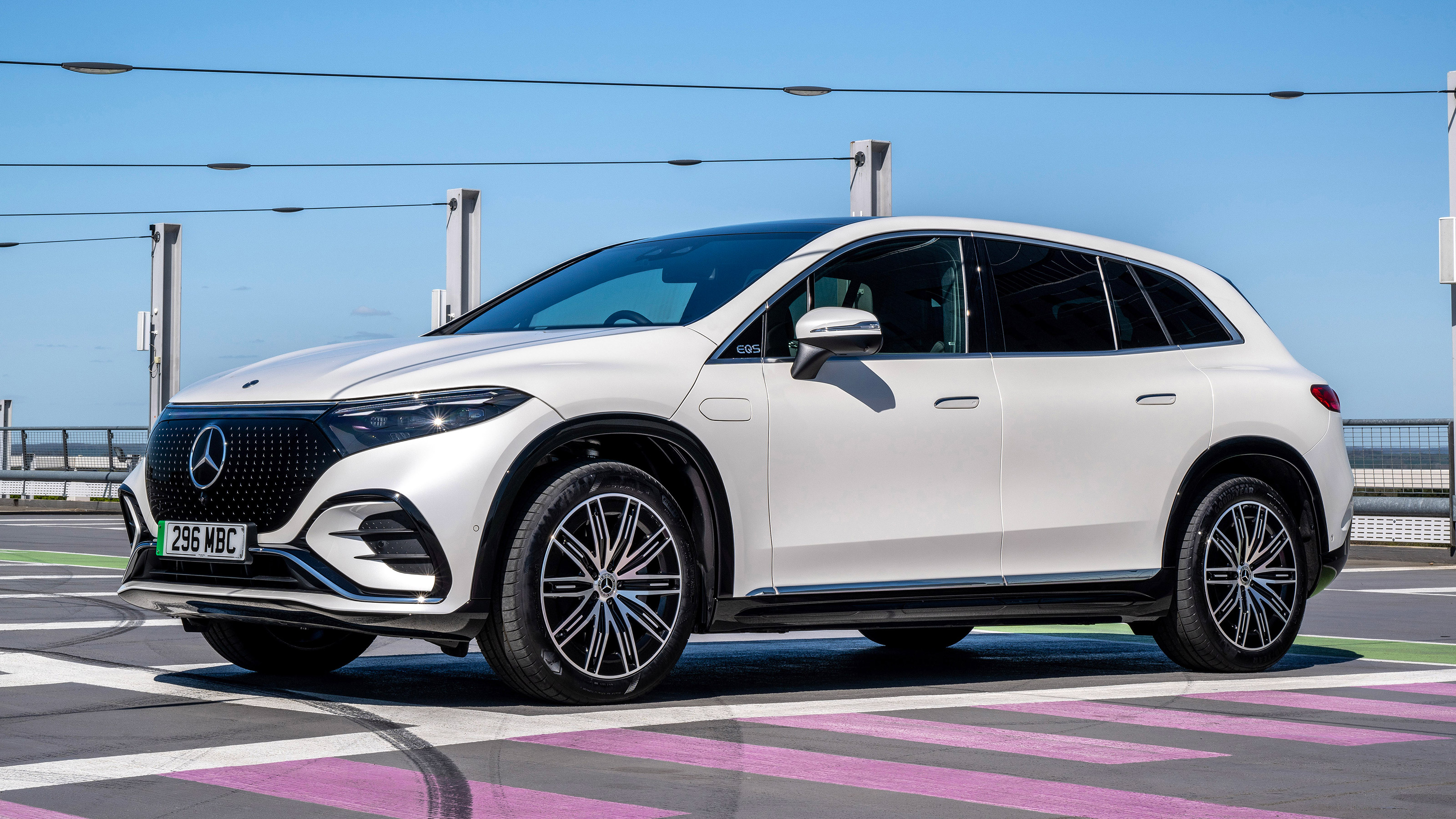Mercedes EQS SUV UK - front static