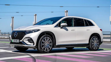 Mercedes EQS SUV UK - front static