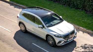 Mercedes EQS SUV UK - above