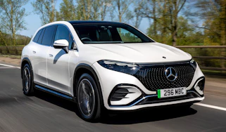 Mercedes EQS SUV UK - front