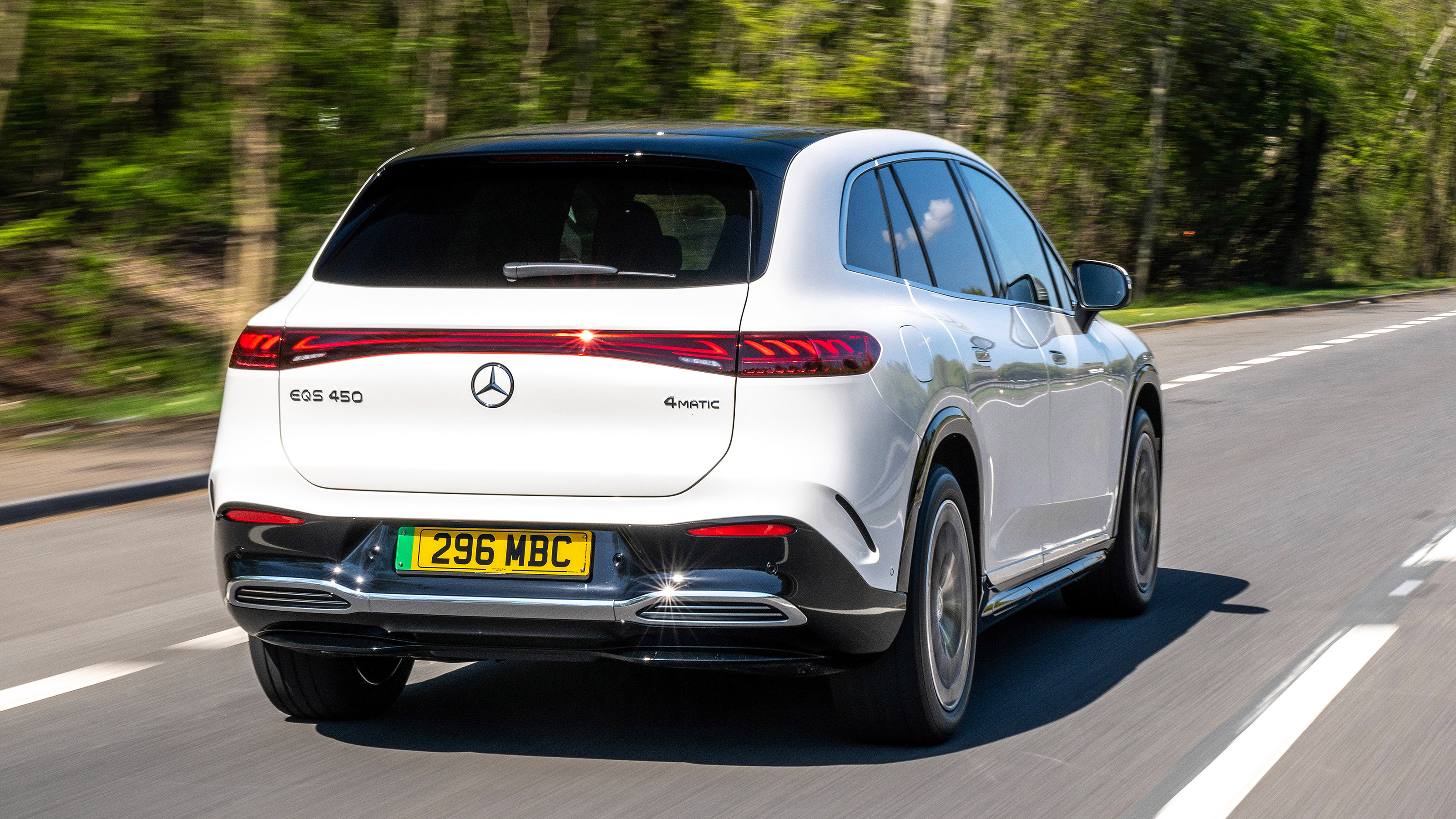 Mercedes EQS SUV UK - rear