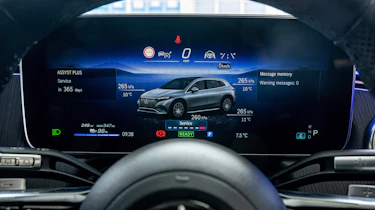 Mercedes EQS SUV UK - dials