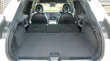 Mercedes EQS SUV UK - boots seats down