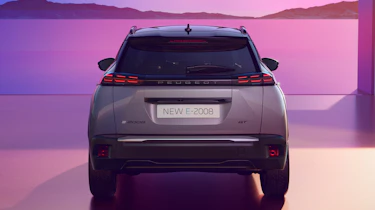 Peugeot e-2008 facelift - full rear