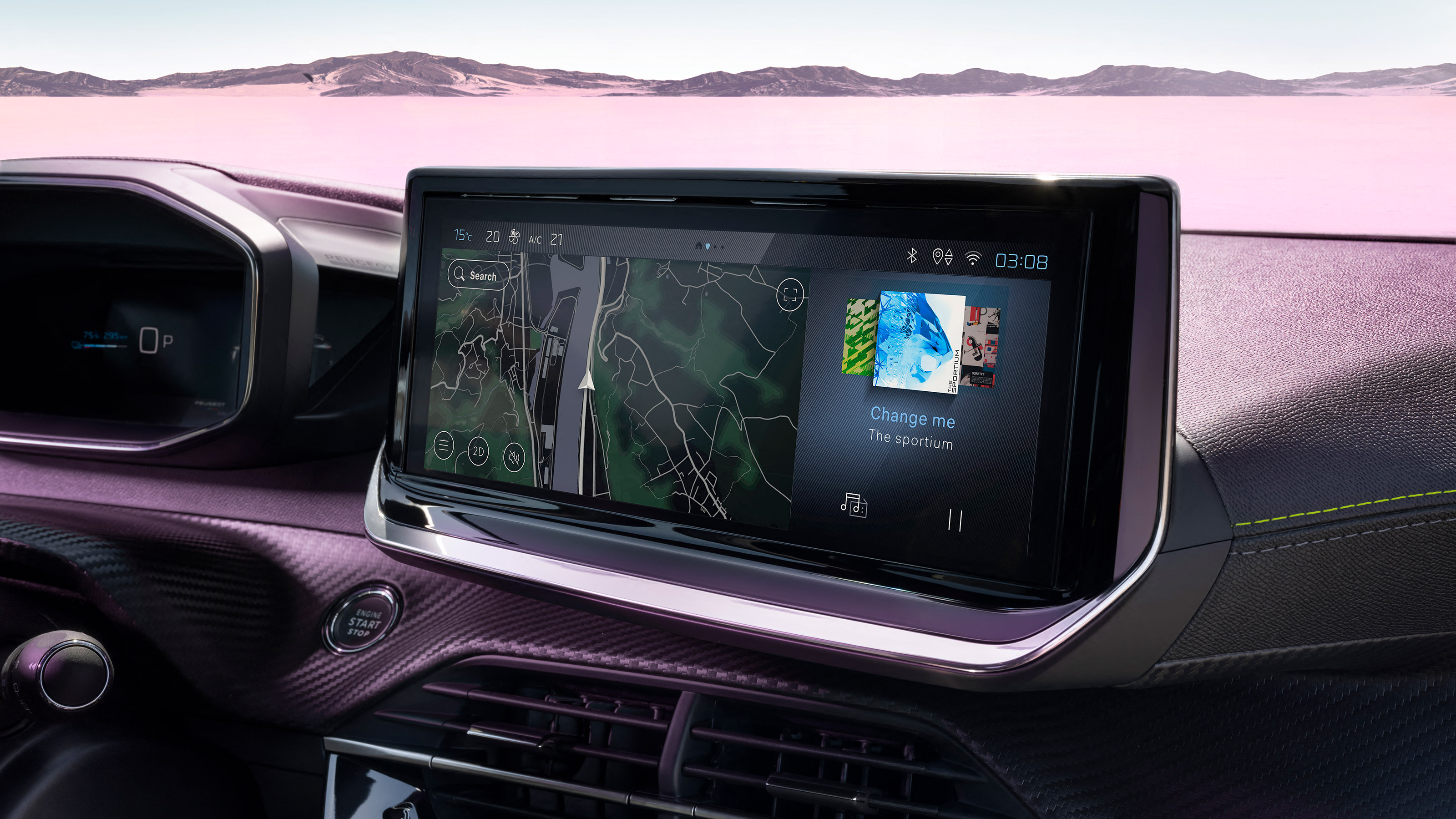 Peugeot e-2008 facelift - infotainment