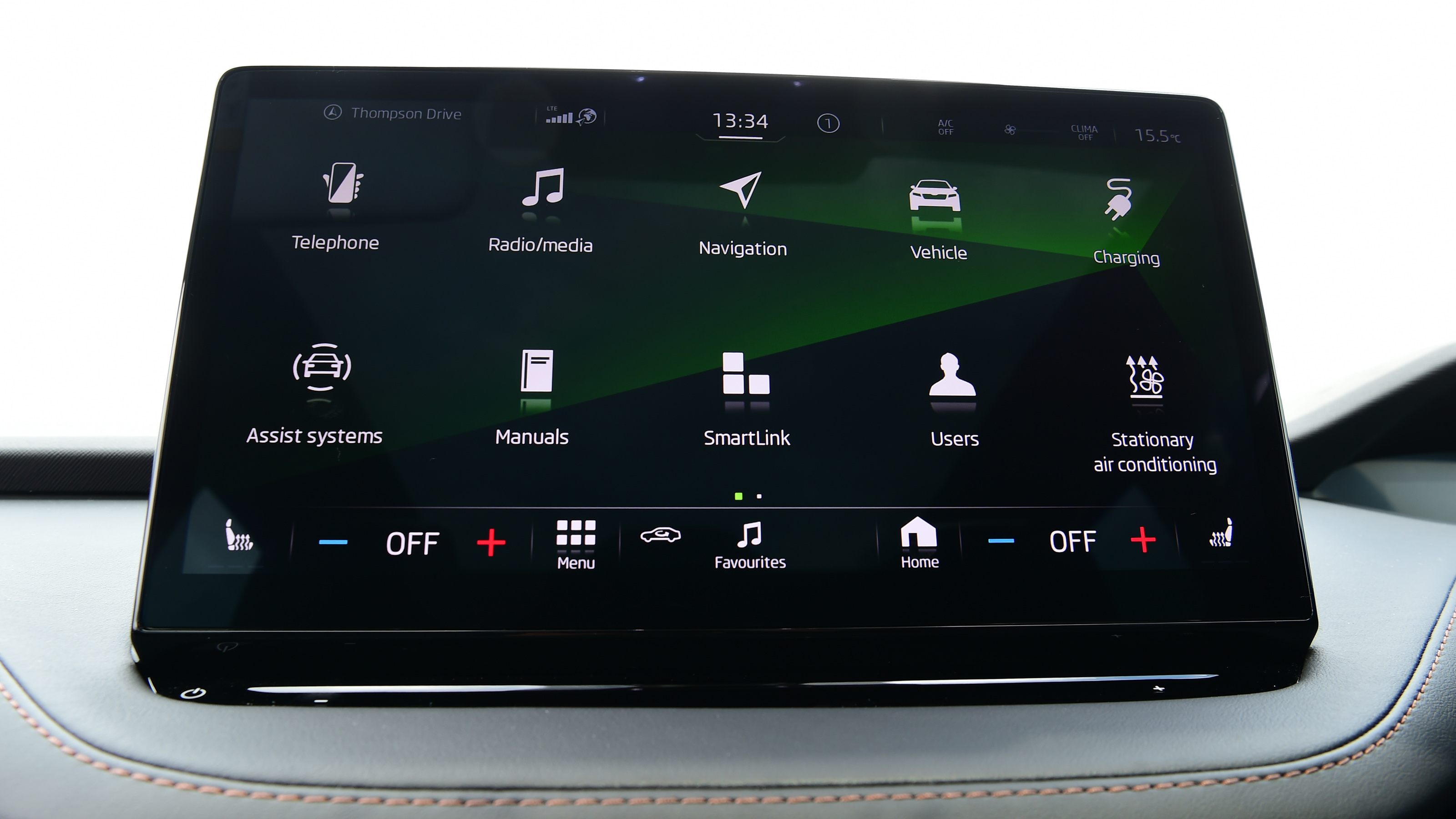 Skoda Enyaq Coupe - infotainment system