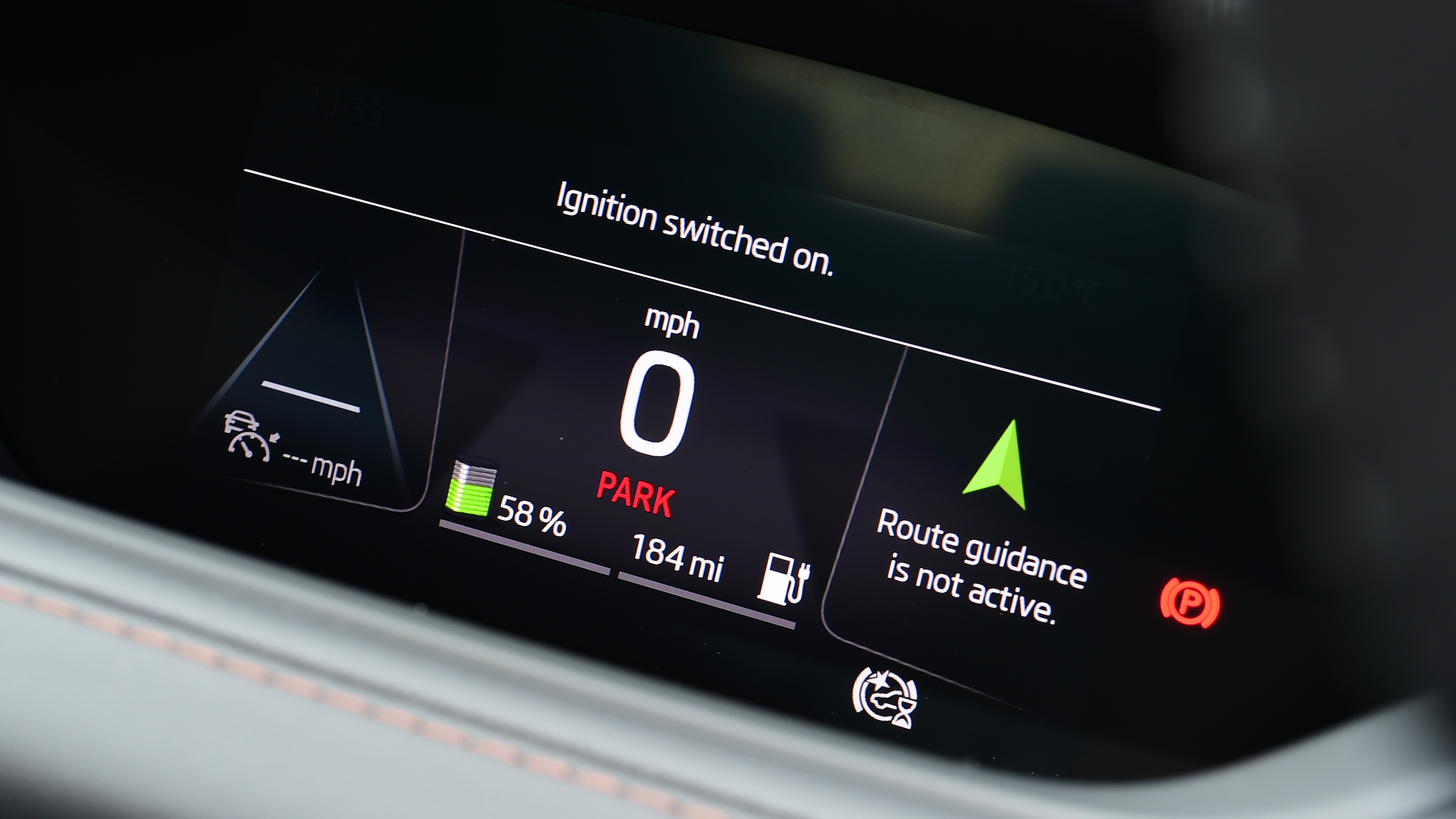 Skoda Enyaq Coupe - digital driver's display