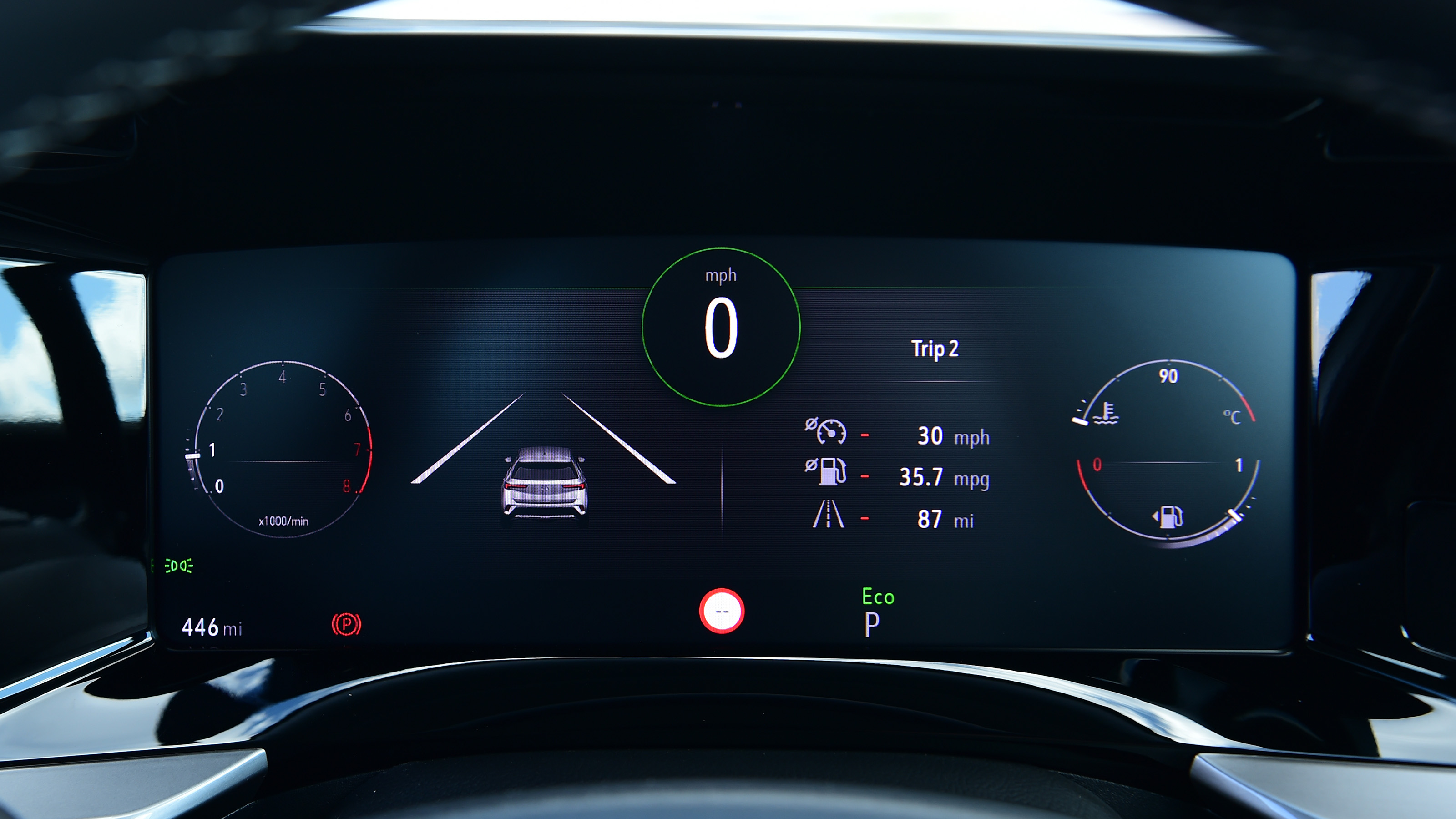 Vauxhall Mokka - digital instrument panel
