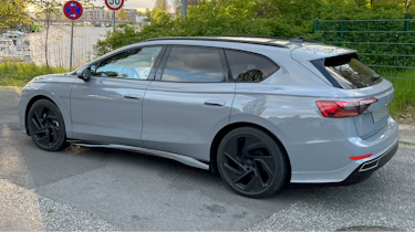 Volkswagen ID.7 estate (camouflaged) - rear static