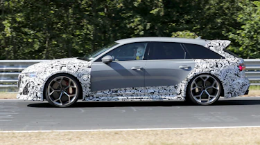 Audi RS6 Avant (camouflaged) - side cornering