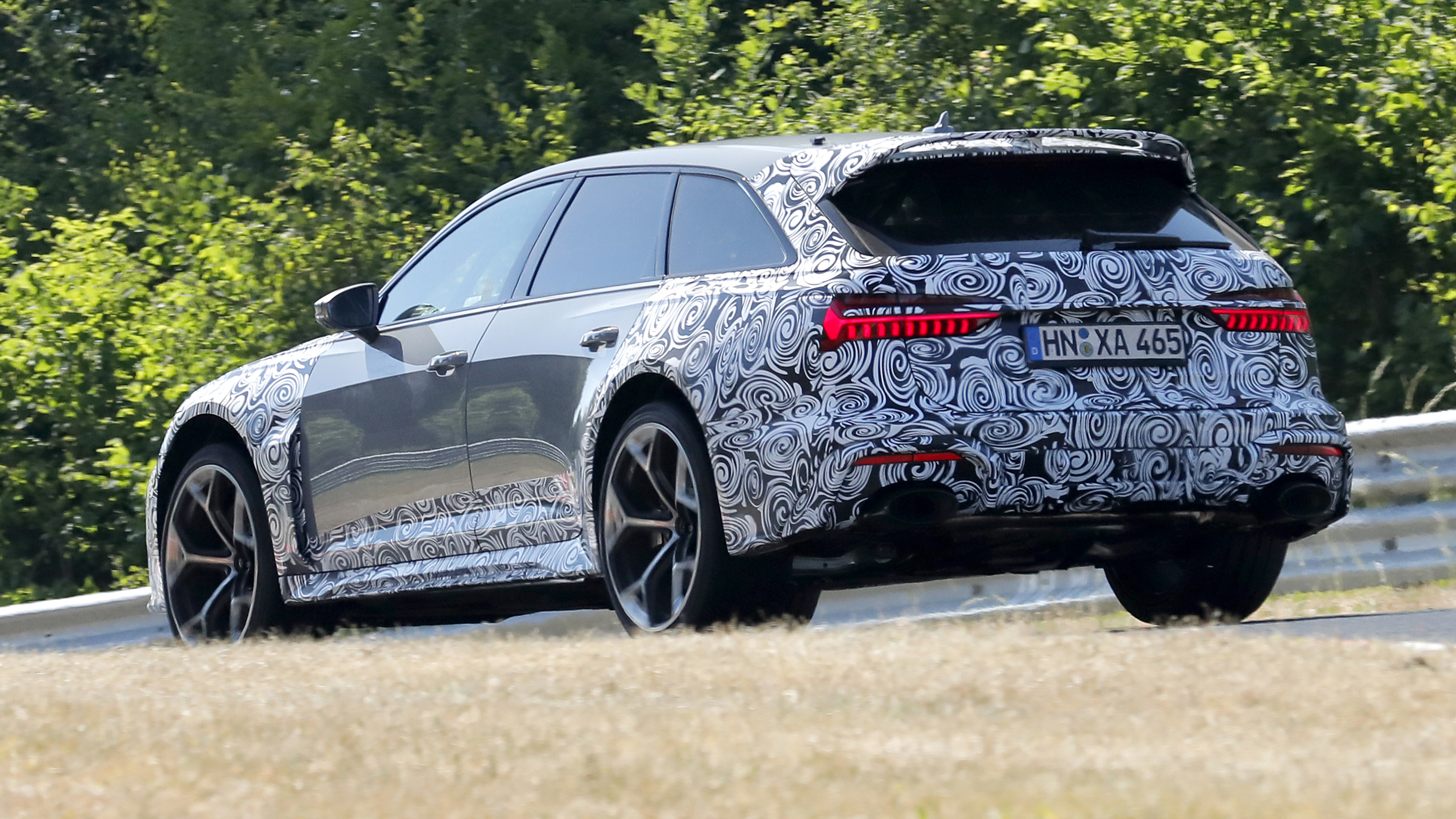 Audi RS6 Avant (camouflaged) - rear cornering