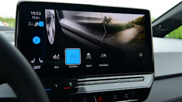 2023 Volkswagen ID.3 - infotainment screen displaying drive mode selection menu