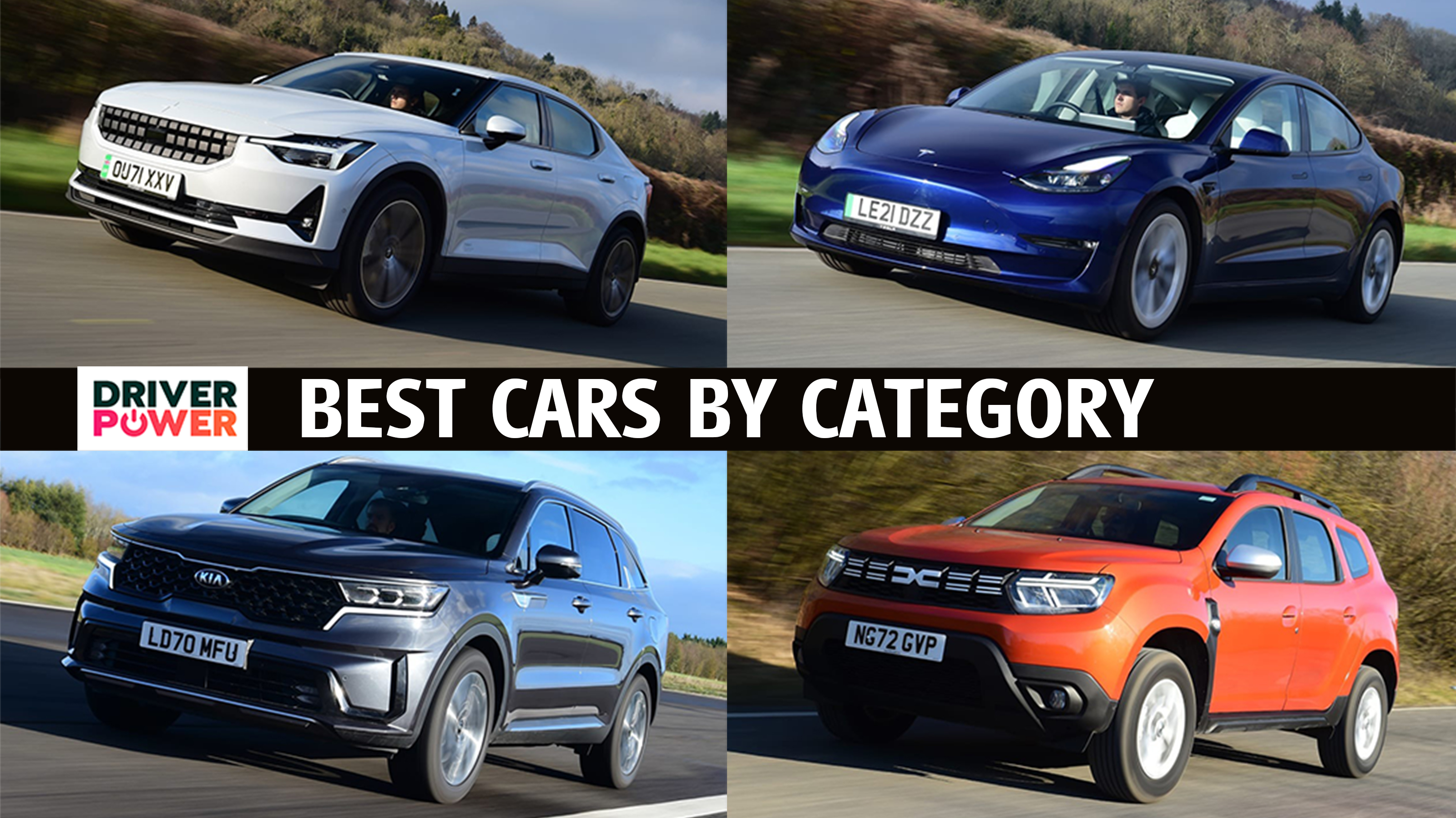 Driver Power best cars by category - header image