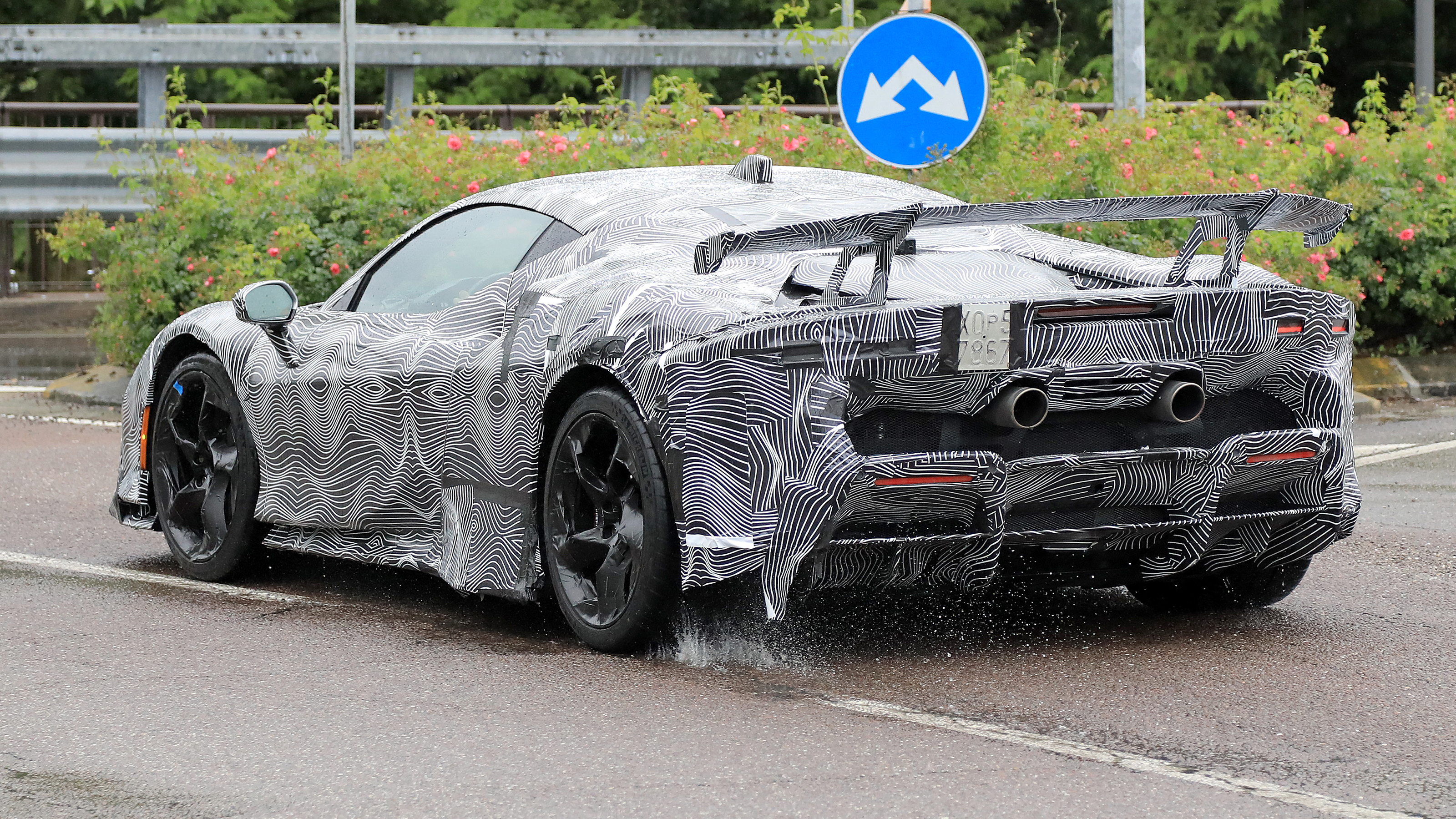 Ferrari SF90 VS (camouflaged) - rear