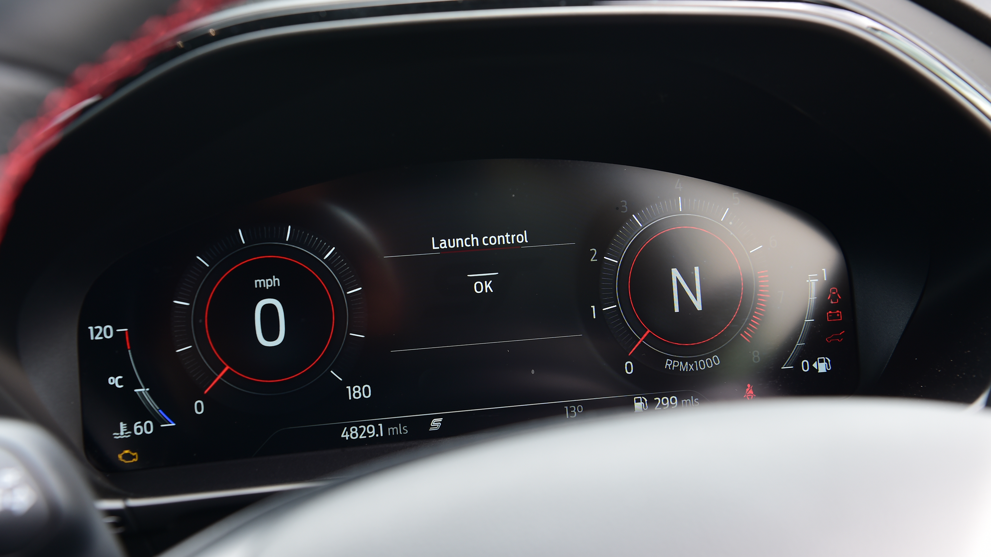Ford Focus ST Track Pack - dashboard screen