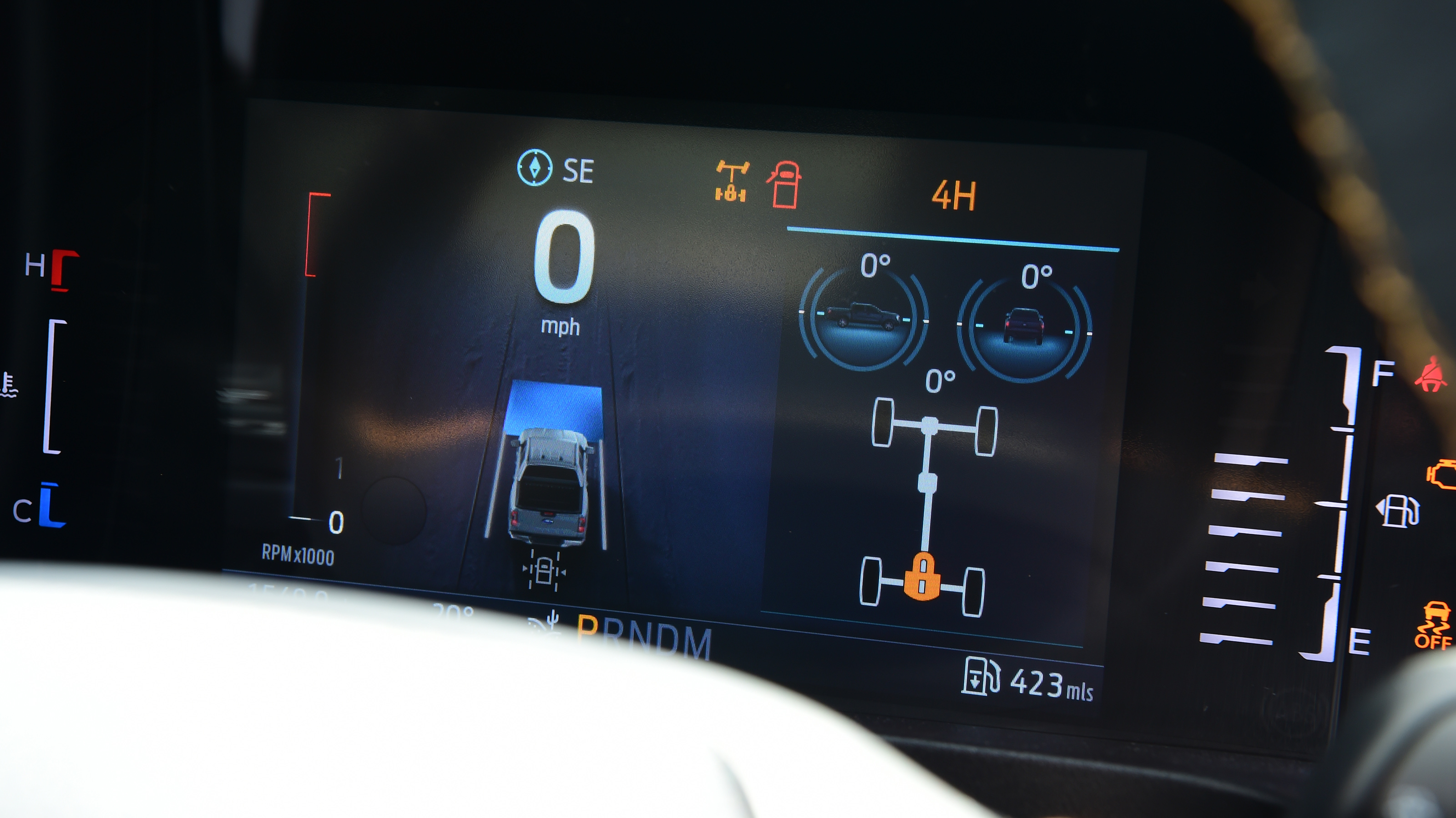 Ford Ranger - digital driver's display
