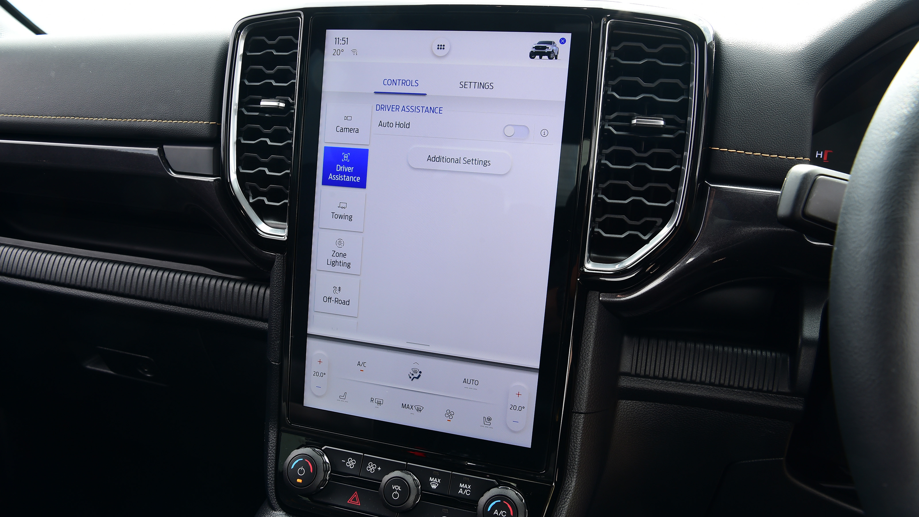 Ford Ranger - infotainment touchscreen