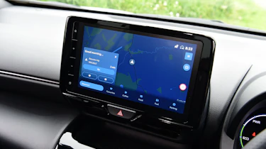 Toyota Yaris Cross - infotainment screen displaying navigation