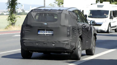 Hyundai Ioniq 9 (camouflaged) - rear cornering