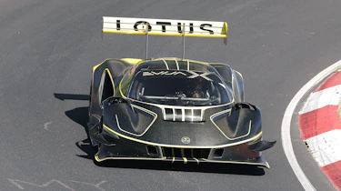 Lotus Evija X on Nurburgring - front cornering