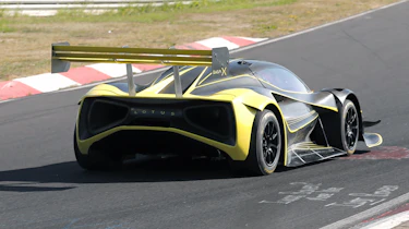 Lotus Evija X on Nurburgring - rear cornering