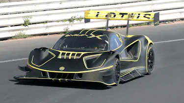 Lotus Evija X on Nurburgring - front action