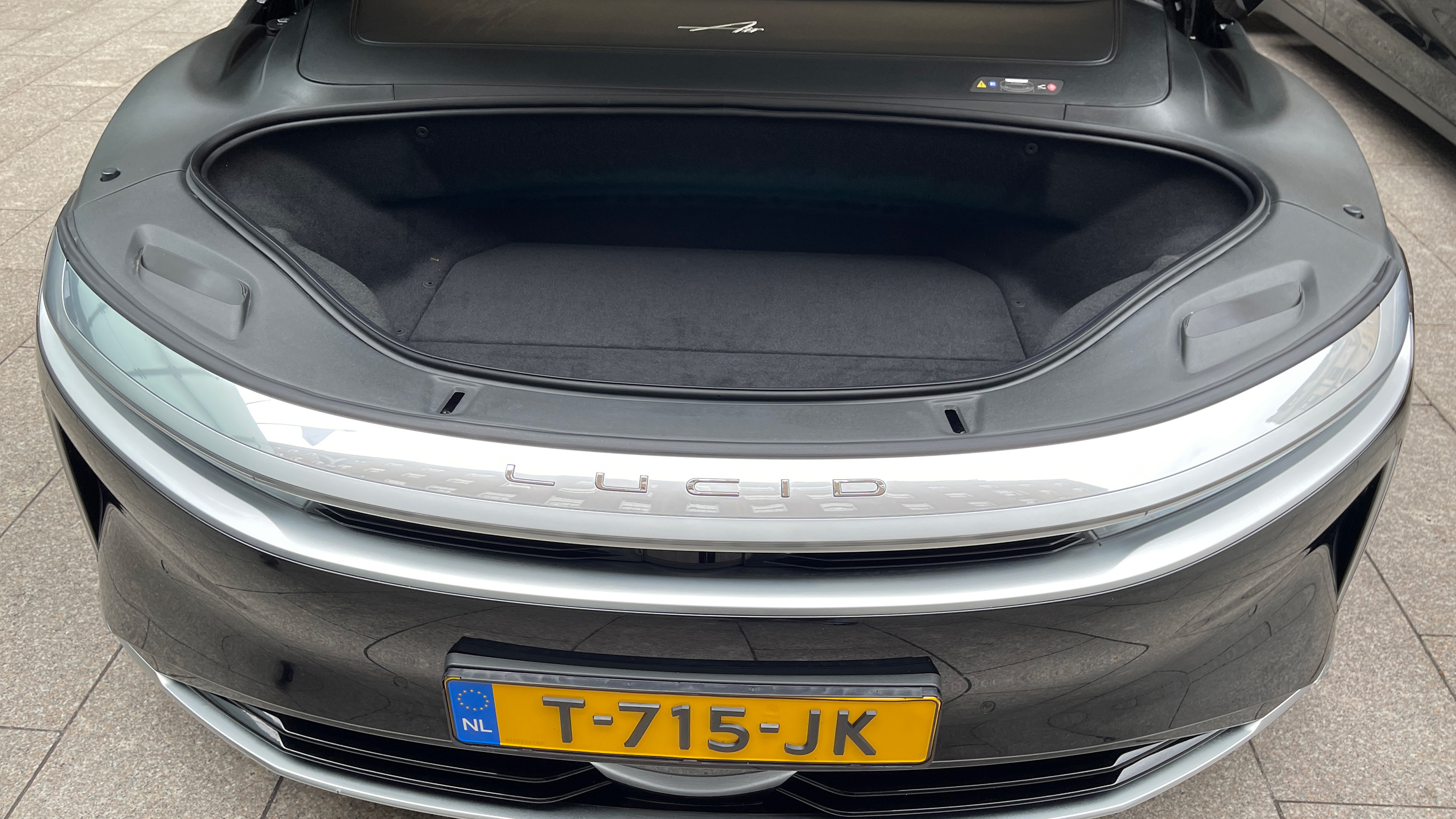 Lucid Air - front storage
